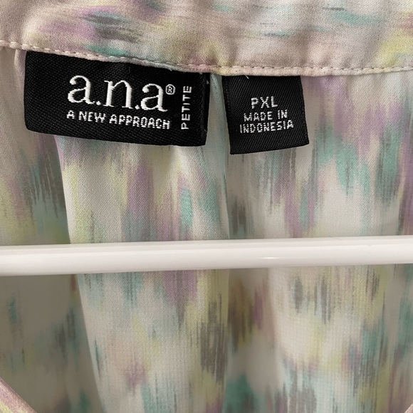 A.n.a 3/4 Sleeve Pastel colored Blouse- size xl(p) - Picture 3 of 11